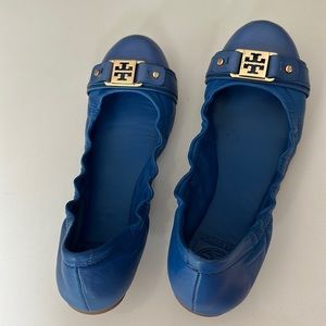 Blue genuine leather flats 7,5 Tory Burch